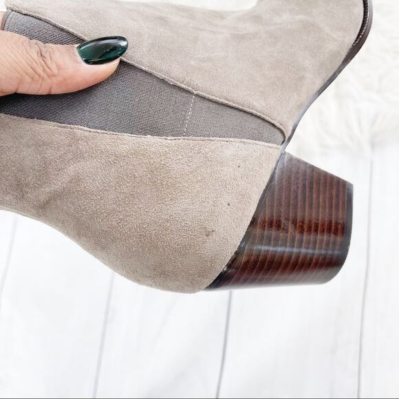 Linea Paolo Bolero Women's Suede Pointed Toe Slip On Ankle Booties Size 11 - Picture 7 of 8